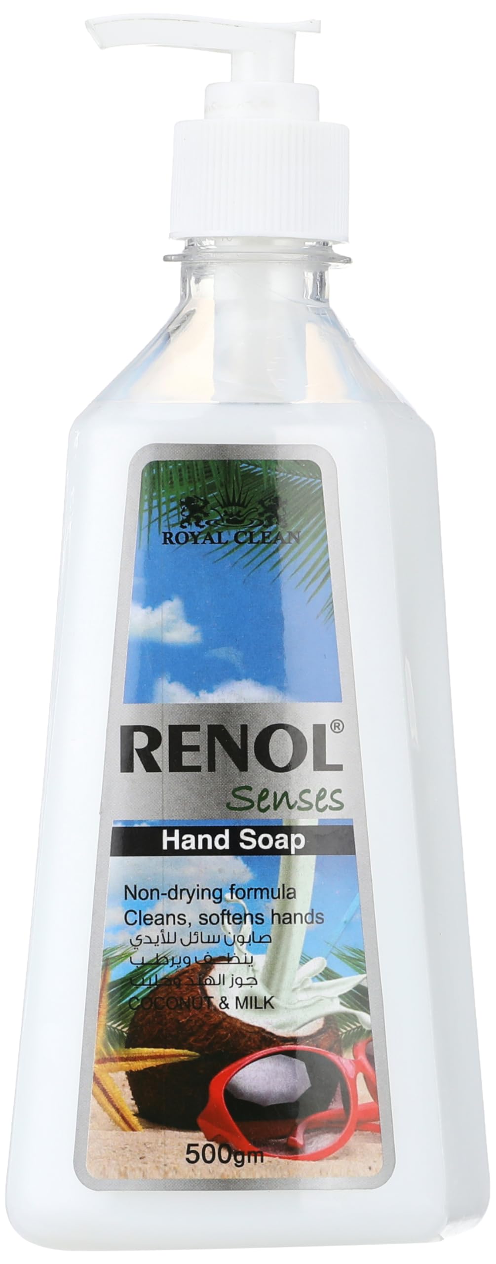 Renol senses hand soap with coconut and milk- 500 ml