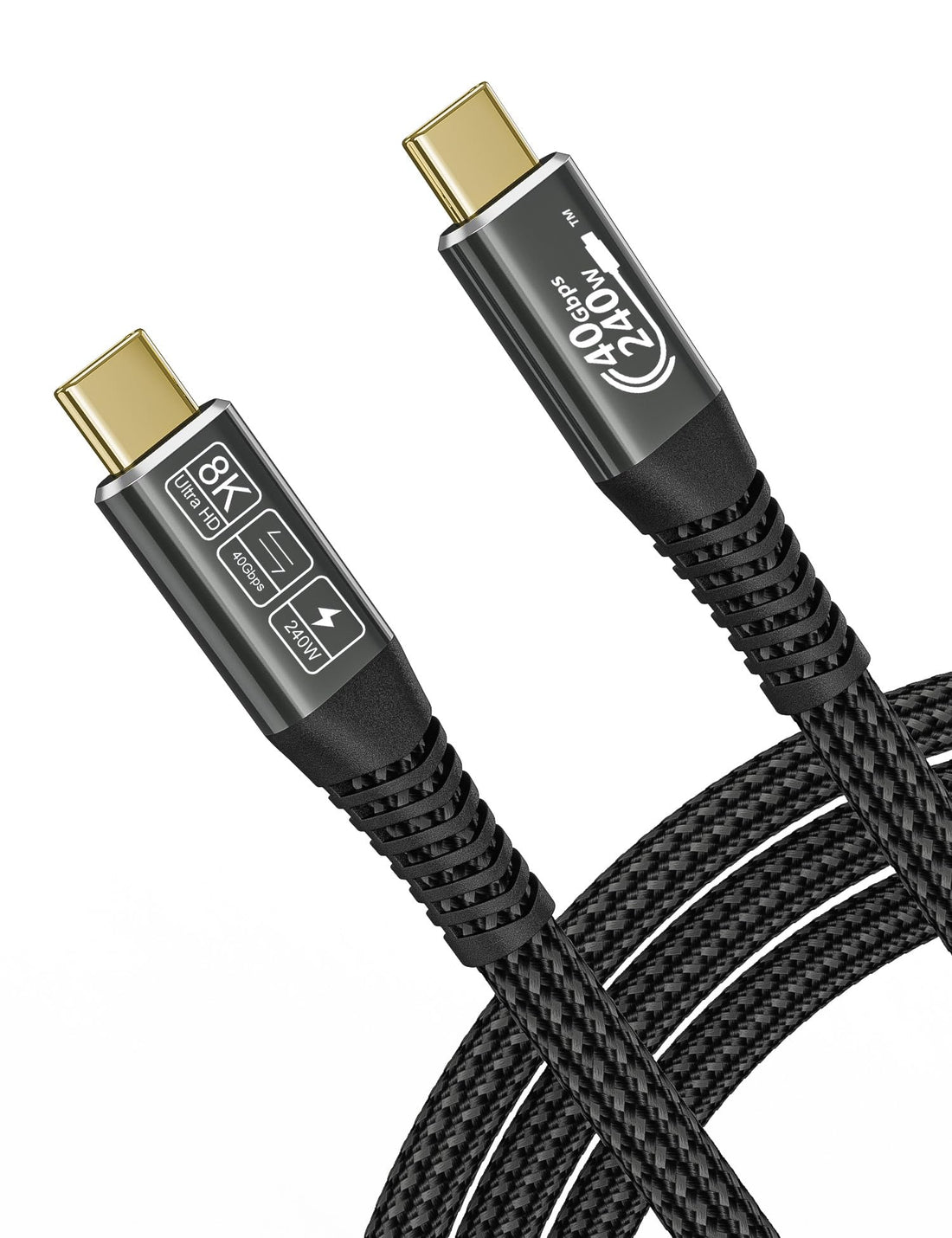 CAKOBLE 40Gbps Usb Type-C Cable 2M,USB4 Compatible Thunderbolt Cable 4 Thunderbolt Cable 3 Power Supply 8K Video 240W Charging Usb c 4.0 Cable For Macbook, iPad Pro, DELL XPS
