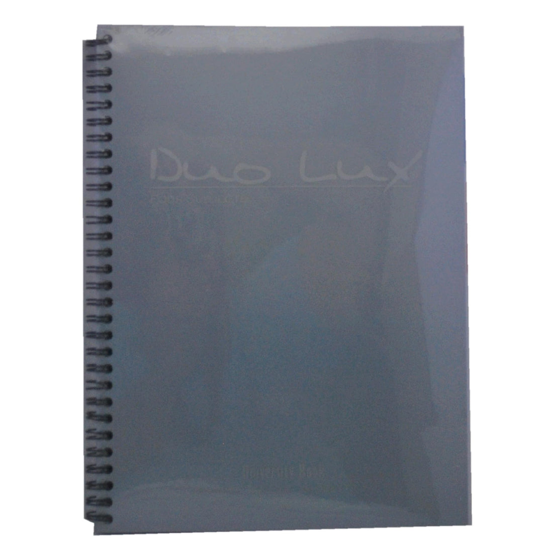 UNIVERSITY NOTEBOOK MINTRA DOU LUX WIRED 100 PAPERS LINED PLASTIC COVER 26 × 19 CM - 1 PCS