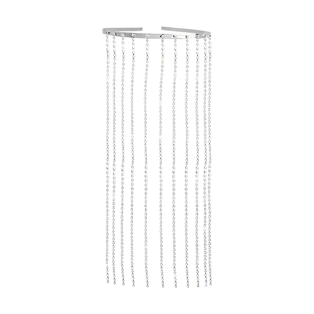 Elegant hairband with long fringes and diamonds for women, a perfect head accessory for brides at weddings and occasions (1PCS)