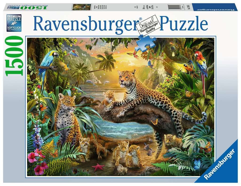 Ravensburger Leopards in the Jungle 1500 Piece Jigsaw Puzzles for Adults and Kids Age 12 Years Up - Wild Animals