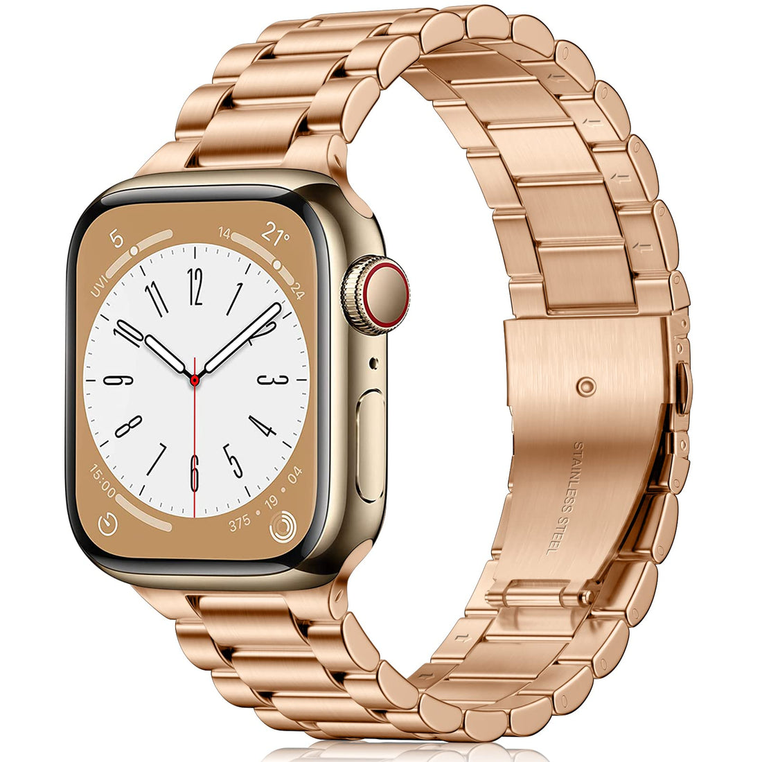 Netolo Metal Straps Compatible with Apple Watch Straps 38mm 40mm 41mm 42mm 44mm 45mm 46mm 49mm, Stainless Steel Business Band Compatible with iWatch Series 10 9 8 7 6 5 4 3 2 1 SE/ SE2 Ultra 2/ Ultra
