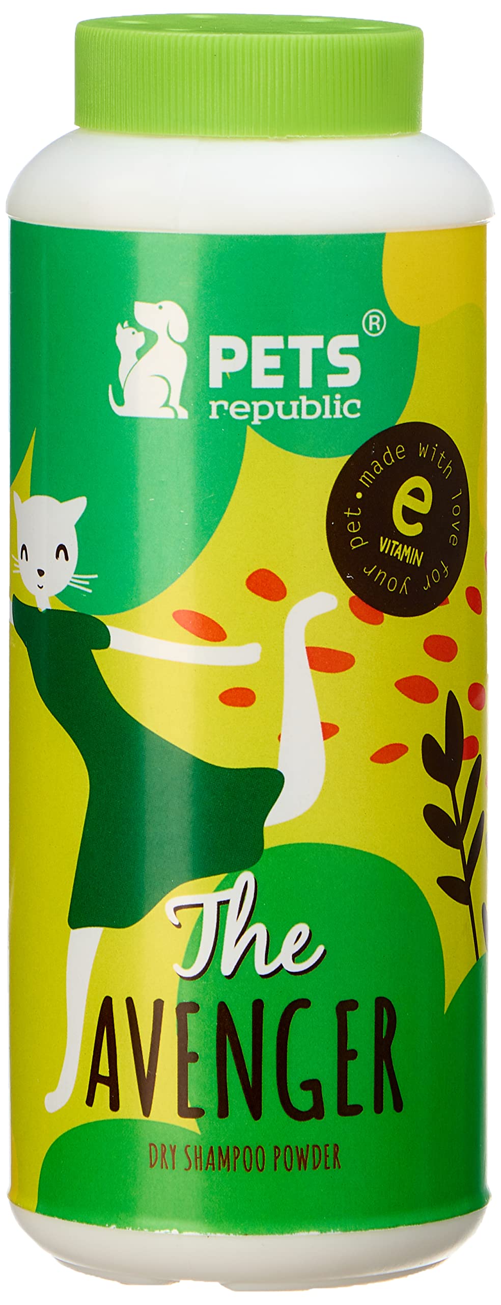 Pets Republic The Avenger Dry Shampoo Powder for Cats - 200 gm