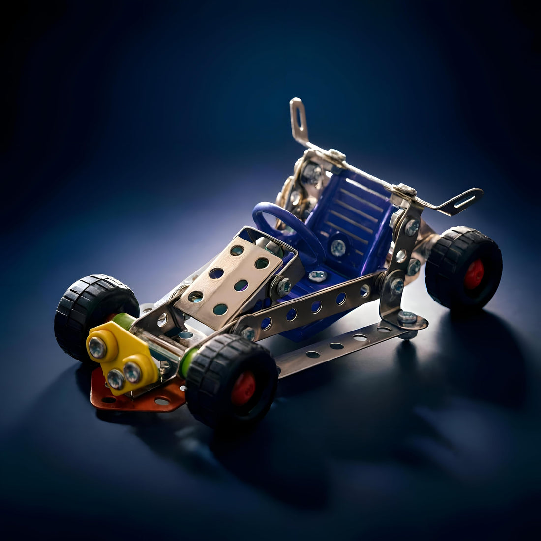 DIY Metal Car Models - Hands-On Engineering Toy for Kids to Assemble and Play with Mechanical Vehicles, No Batteries Needed (model1)