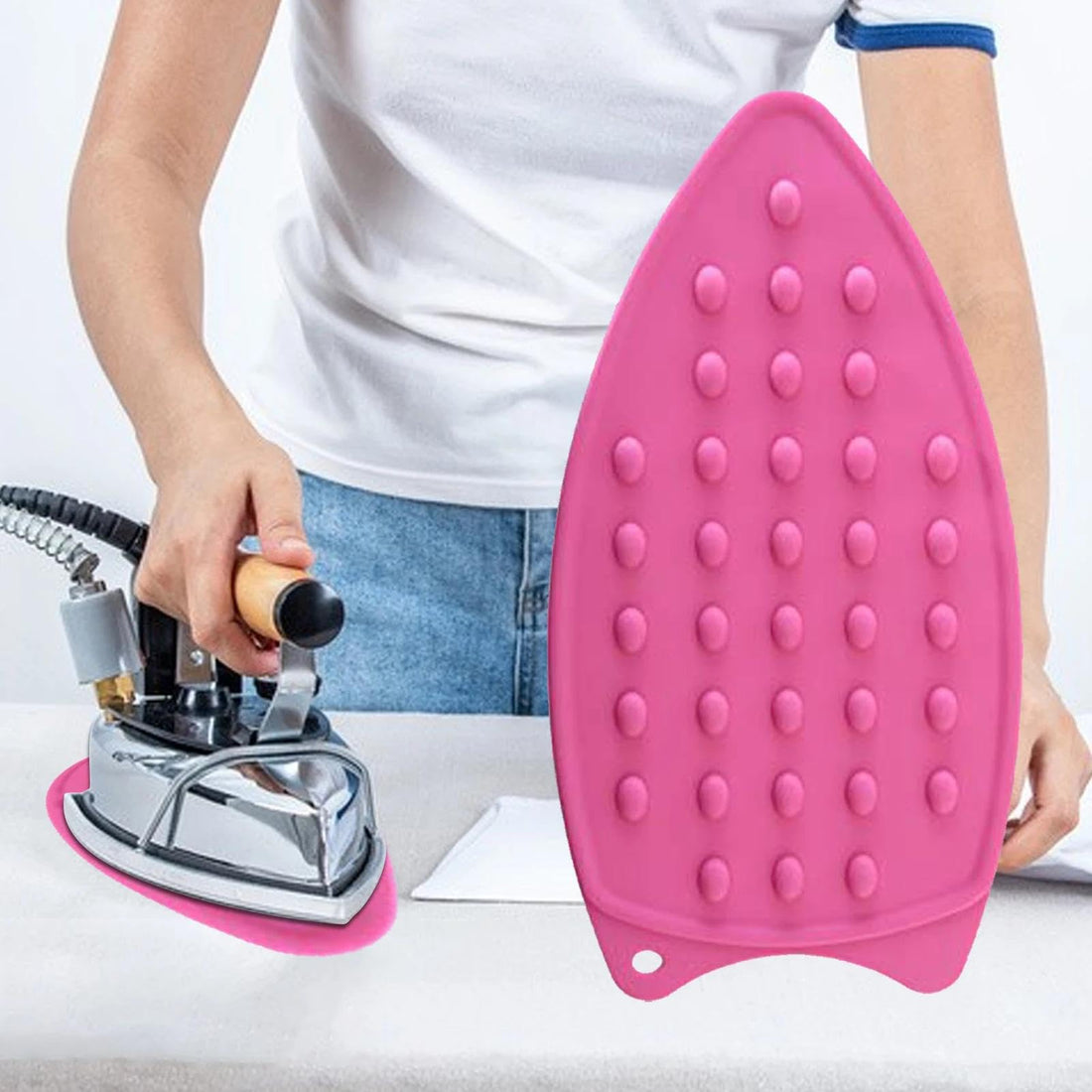 Silicone Ironing Pad, Thickened Silicone Insulation Heat Resistant Hot Plate Pad, Silicone Hot Plate Pad, Ironing Mats, Home Insulation Board, Now at Al-Israa (1)