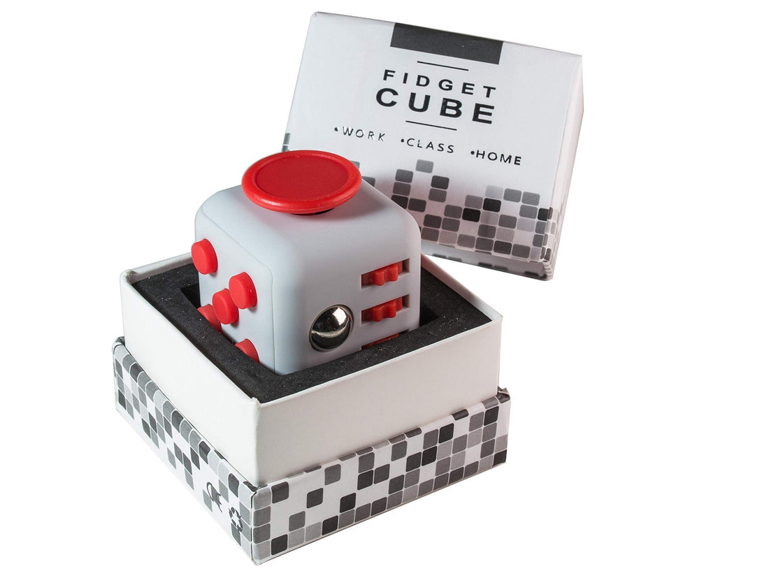 Fidget Cube (Red, Grey)