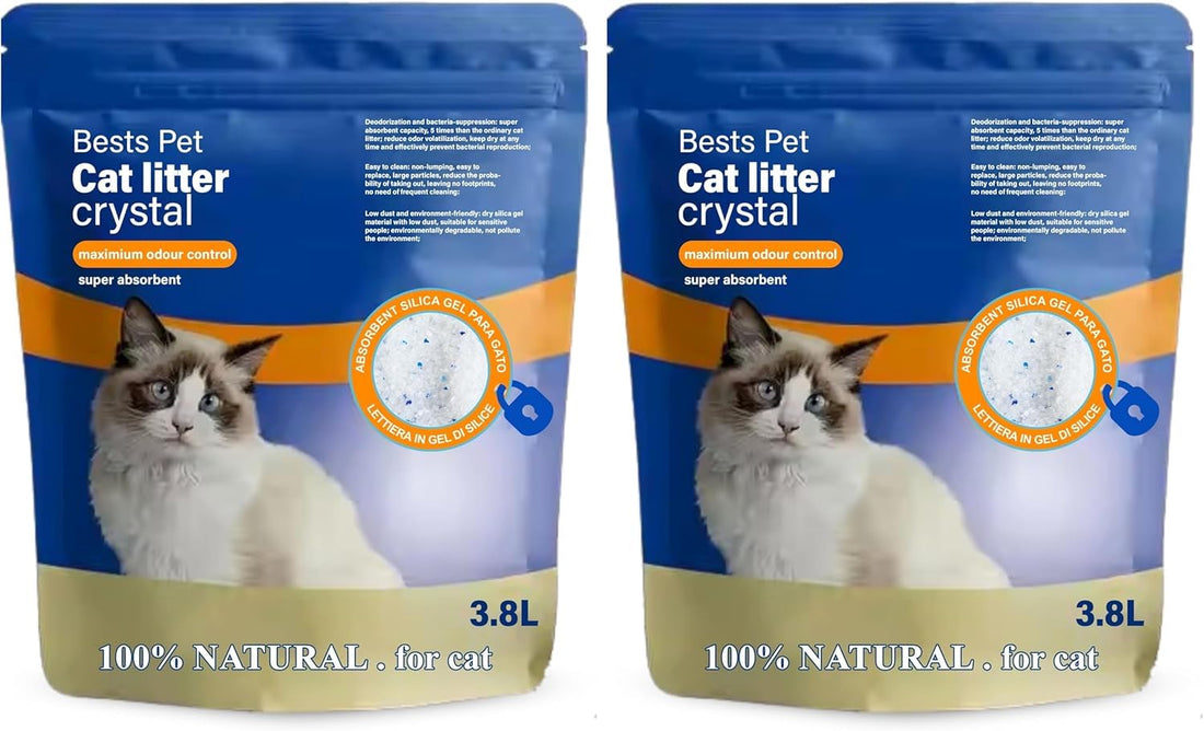 Beasts Pet Cat Litter, Bentonite Clay, Baby Powder Scent, Blue, 5 Litres, Granules (Crystal Beasts Pet Cat Litter 3.8 Liters)