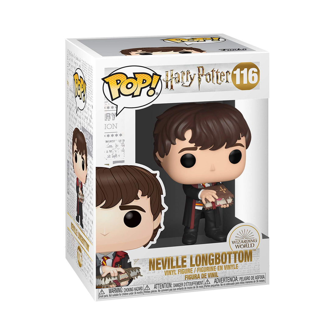 Funko Pop! Harry Potter: Neville with Monster Book, Action Figure - 48068