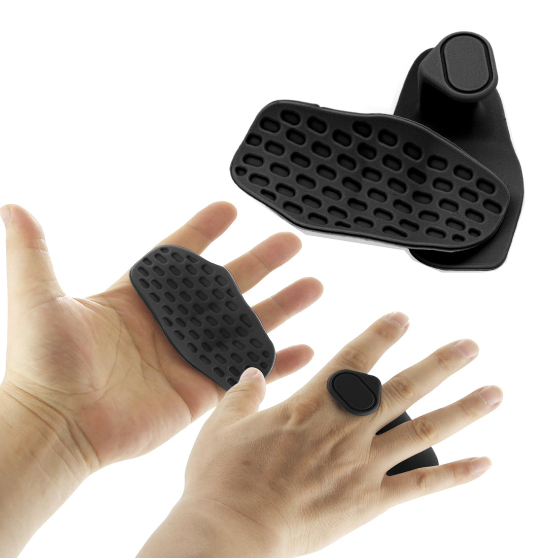 Gym Grip Pads for Weight Lifting: Dumbbell Lifting Rubber Grips Pad - Gym Workout Gloves Weight Lifting Grips - Pull Up Grips - Gymnastics Hand Grips for Men Women No Sweaty