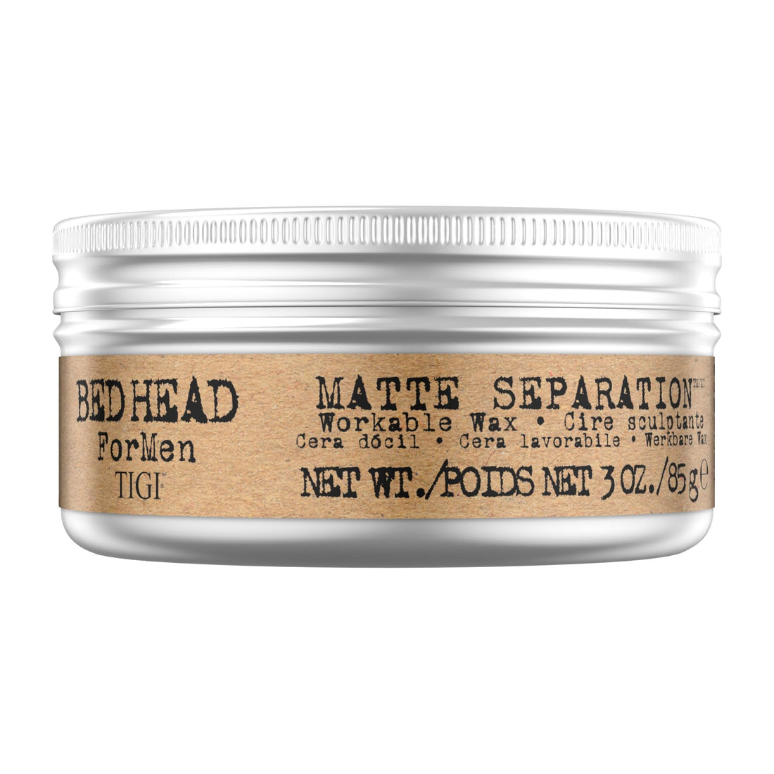 Bed Head For Men by TIGI | Matte Separation Styling Hair Wax | Professional Firm Hold for Men | Hair Styling Product with Beeswax | For Short with Medium Length Hair | 85 g