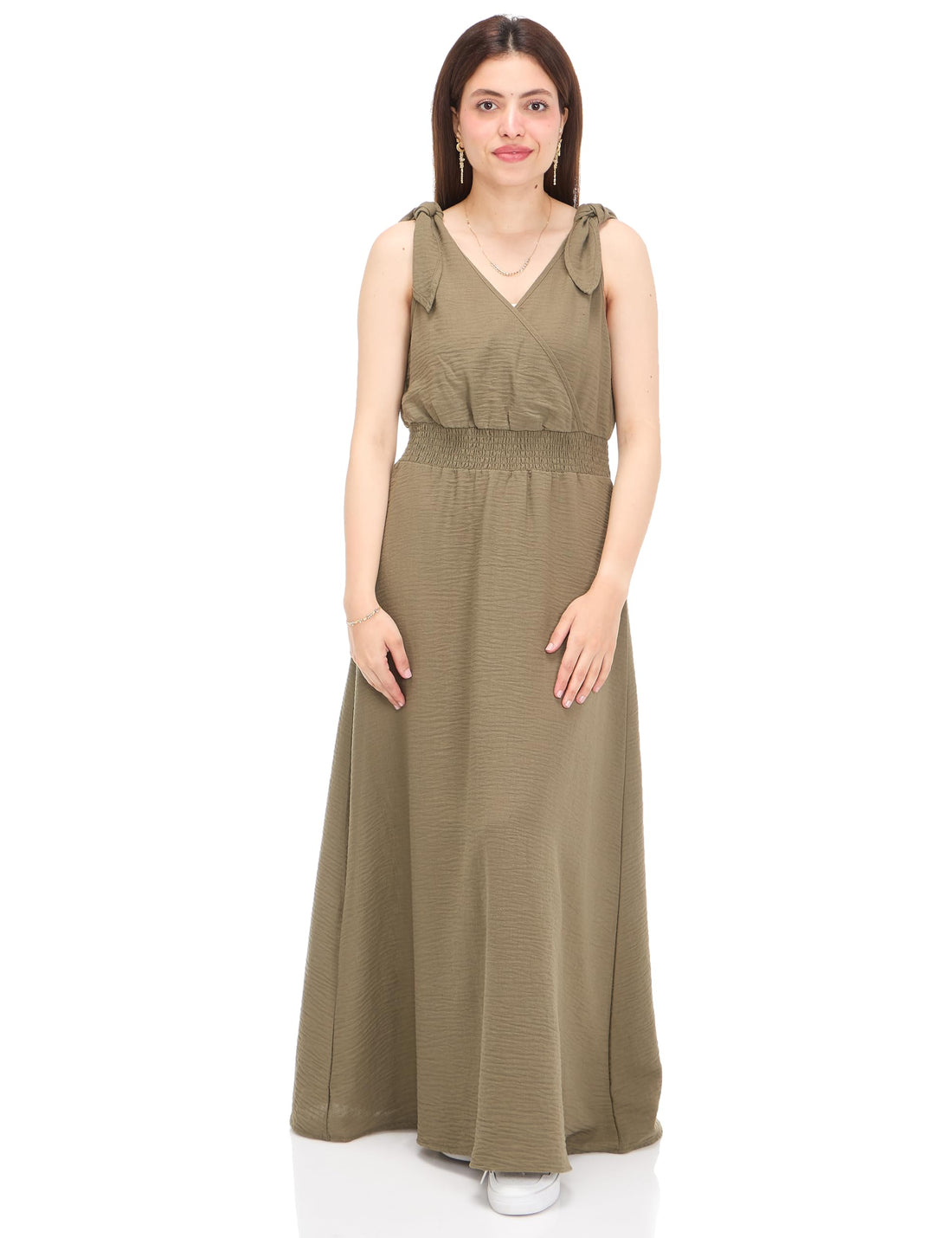 VERO MODA womens Kita Tie Strap Ankle Woven Dress