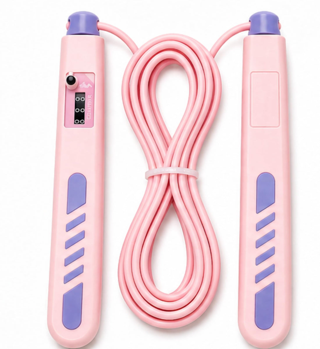 Jump Rope with Counter, Adjustable Skipping Rope for Fitness, Calorie & Jump Tracking, Non Slip Ergonomic Handles, Fast Cardio Workout Rope for Home Gym, Boxing & Weight Loss