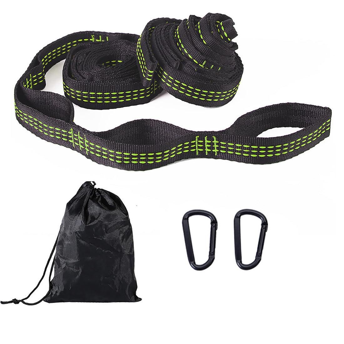 fashion mania Hammock Straps for Trees Heavy Duty - 6.5ft Long 32 Adjustable Loops Total with 2 Carabiners, Holds up to 1000 Lbs Each Strap