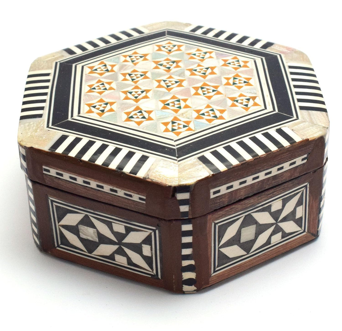 immatgare pharaonic Jewellery Storage Box ancient Egyptian souvenirs gifts from Egypt Collectible Pharaohs (shape2-10 * 10 CM)
