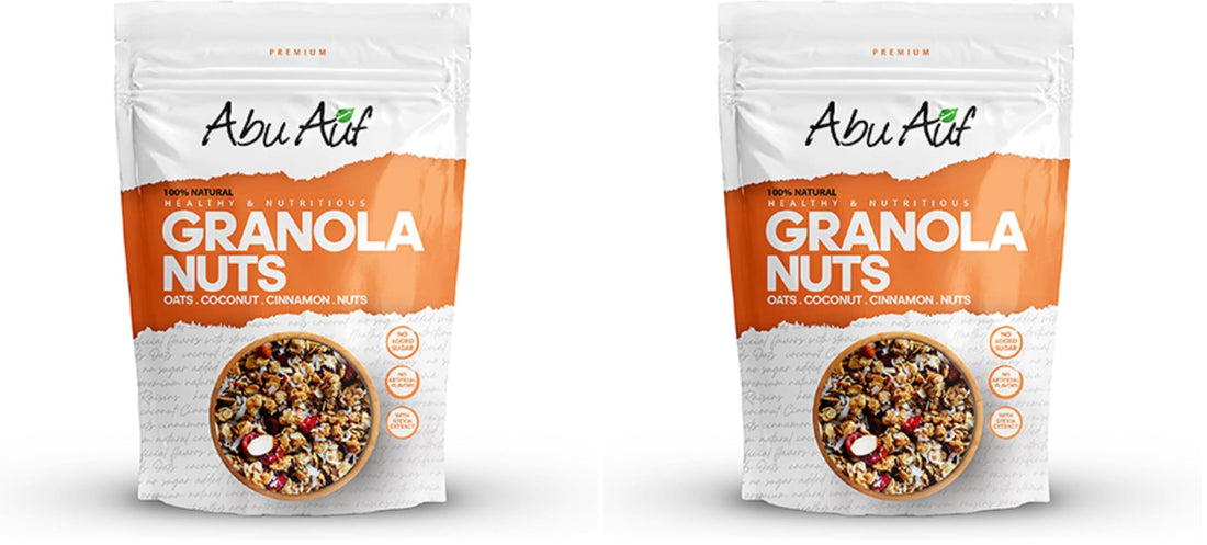 Abu Auf Crispy Granola with Nuts - 350 gm (Pack of 2)