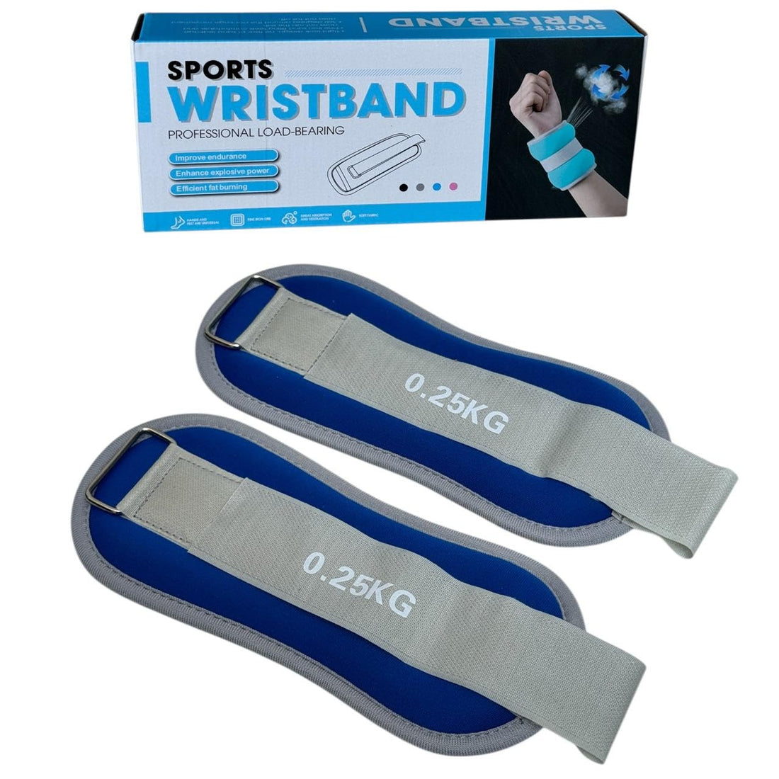 Sports Wrist and Ankle Weights 2 Pack – Adjustable – Suitable for Running, Walking, Home Workout, Yoga – Comfortable Neoprene + Strong – Multiple Weights Available