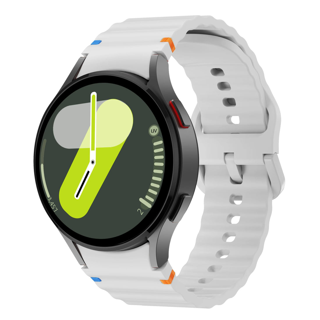 Next Store Compatible with Samsung Galaxy Watch 4 44mm 40mm / 4 Classic 46mm 42mm / 5 44-6-7mm 40mm / 5-6-7 Classic 46mm 42mm Sport Silicone Watch Band - by Next Store