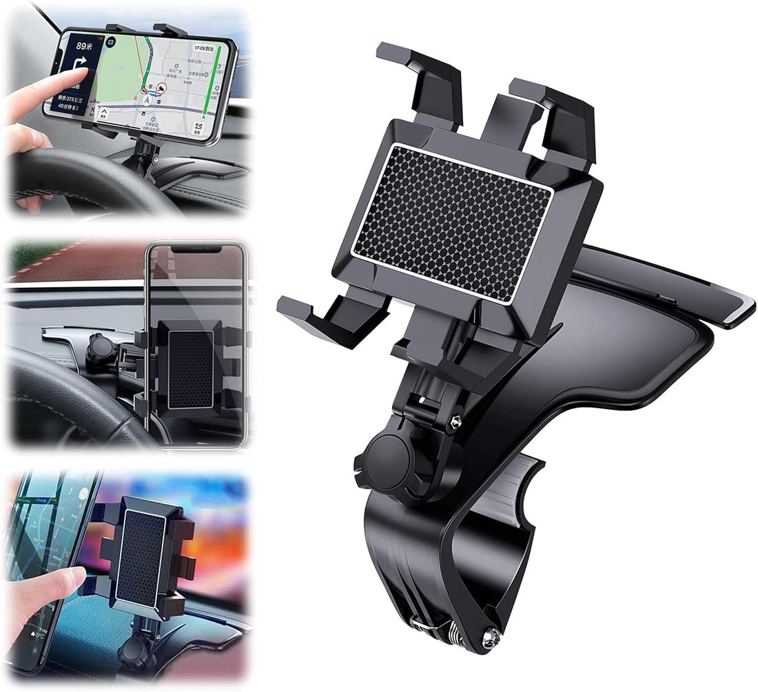 Car Phone Holder Air Vent Mount Universal 1200 Degree Rotation Car Phone Holder for Car Dashboard (id:3240) - KaberTrade