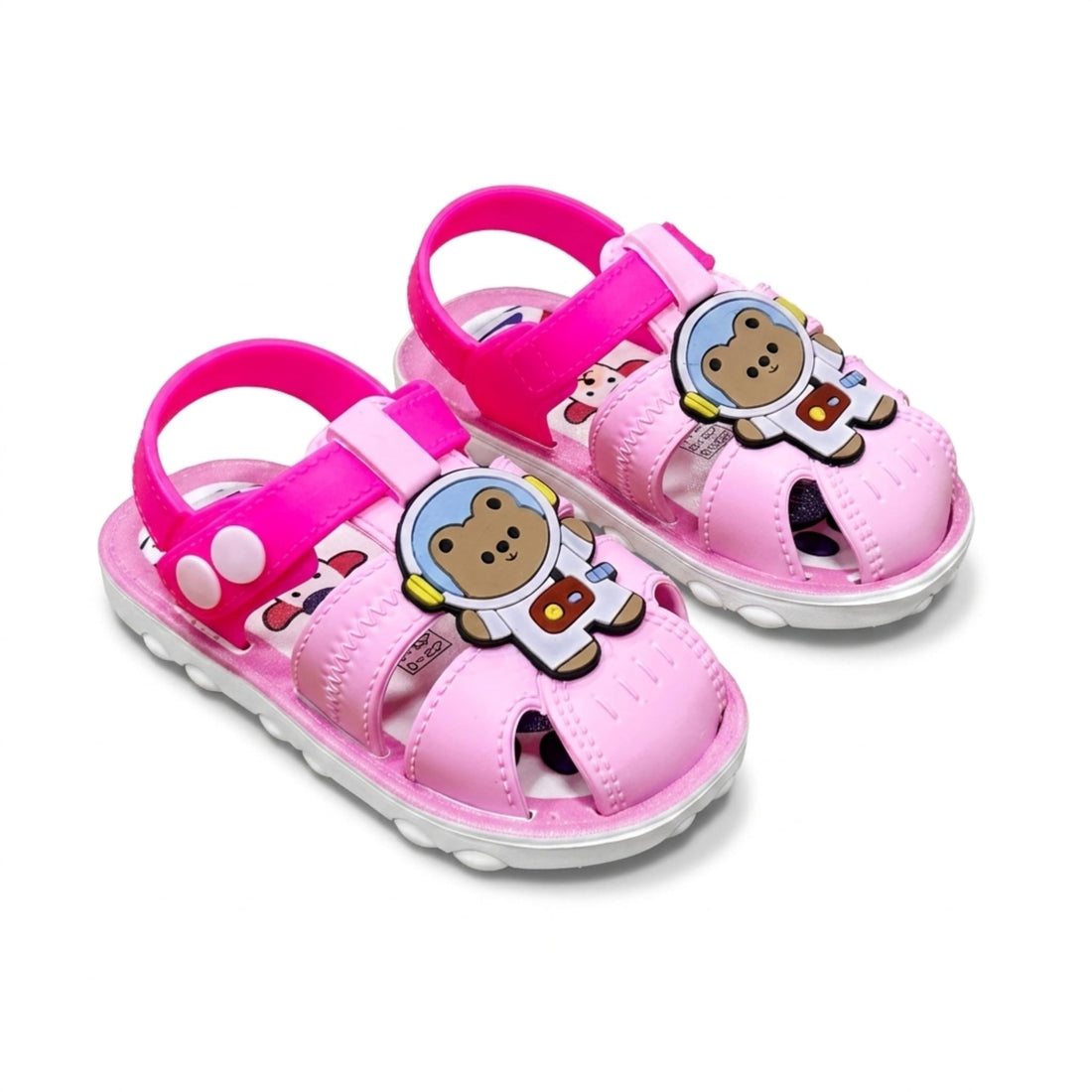 Kids Sport Sandals with Latches Straps, Soft Silicone & Durable Rubber Sole, Lightweight Anti-Slip Sole Sandal Model 8844, High Quality Slipper for Unisex