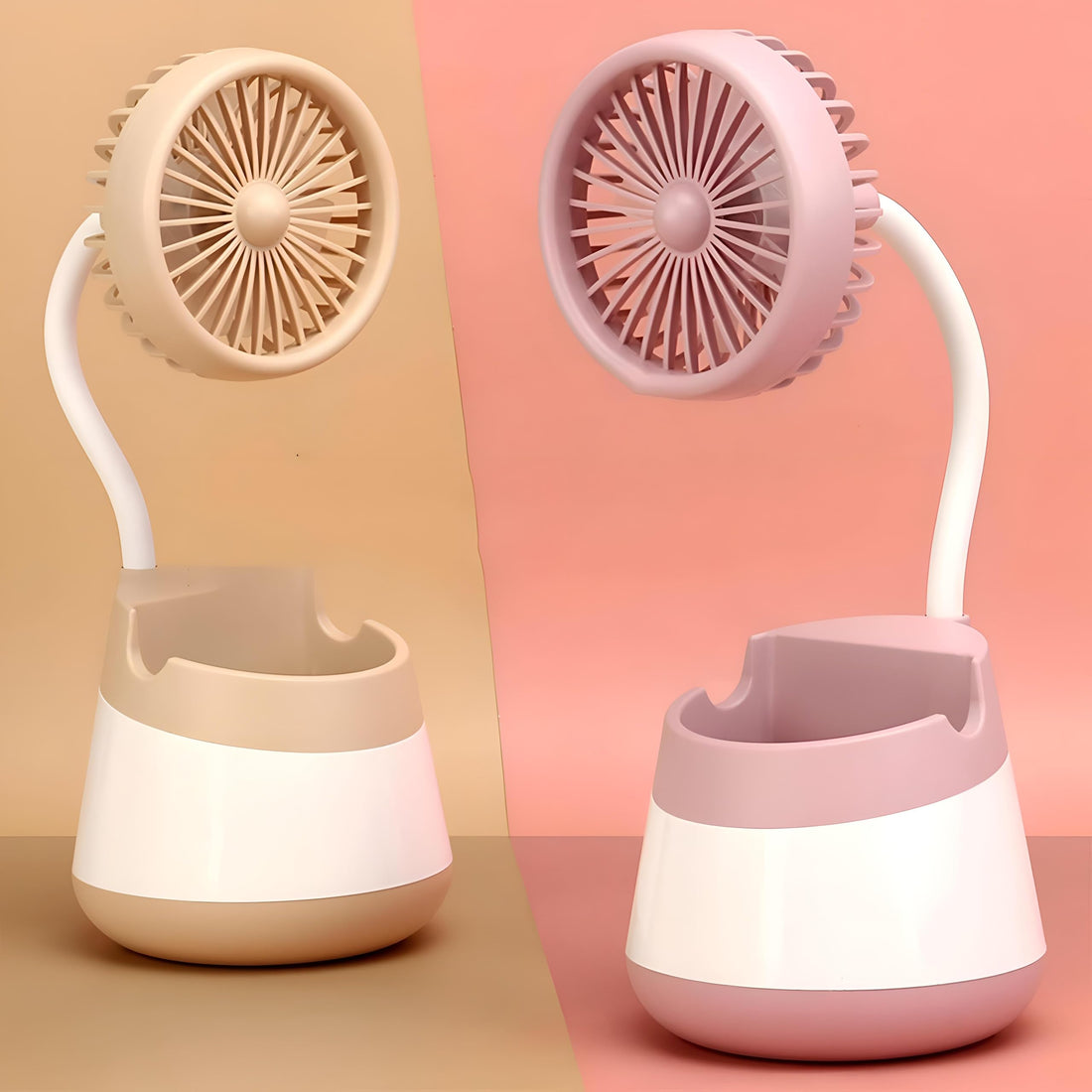 USB FAN - Stylish, portable cooling solution with powerful air circulation and compact size for easy portability. It also works as a practical phone holder, remote holder and pen organizer. Suitable f