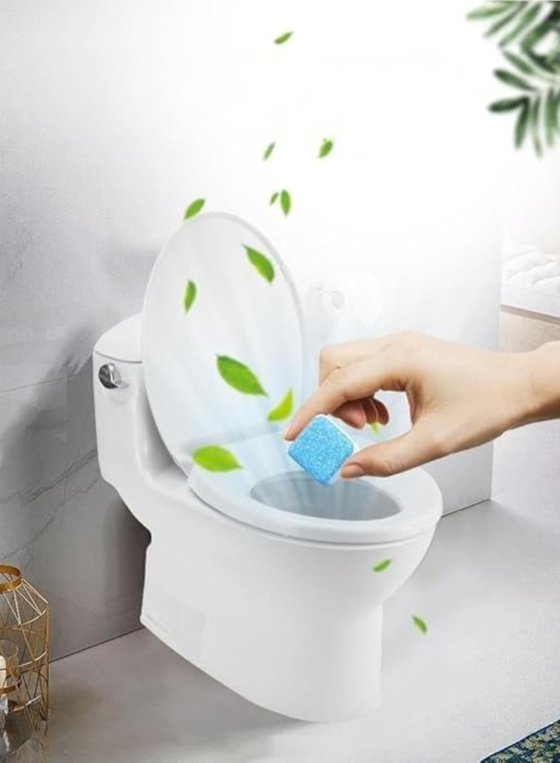 Happy Home Bathroom Cleaner Tablets with Strong Fragrance & Powerful Disinfectant – 12 PCS