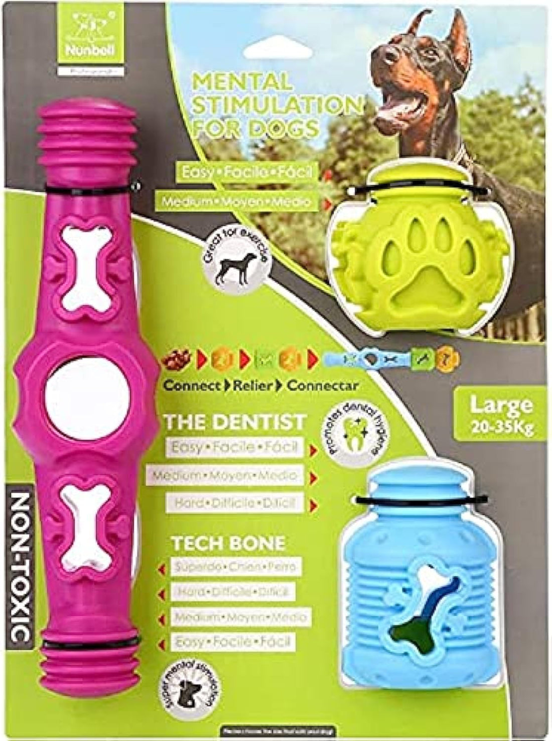 nunbell Dog Chew Toys for Aggressive Chewers