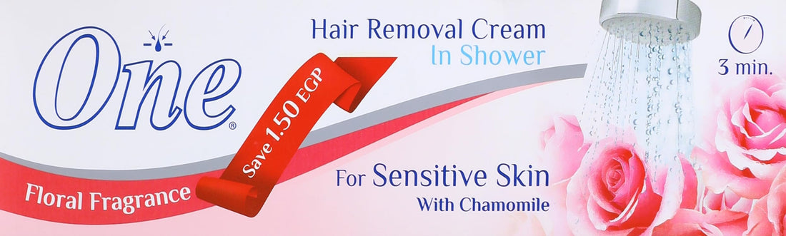 One hair removal cream for sensitive skin with floral fragrance, 90 gm