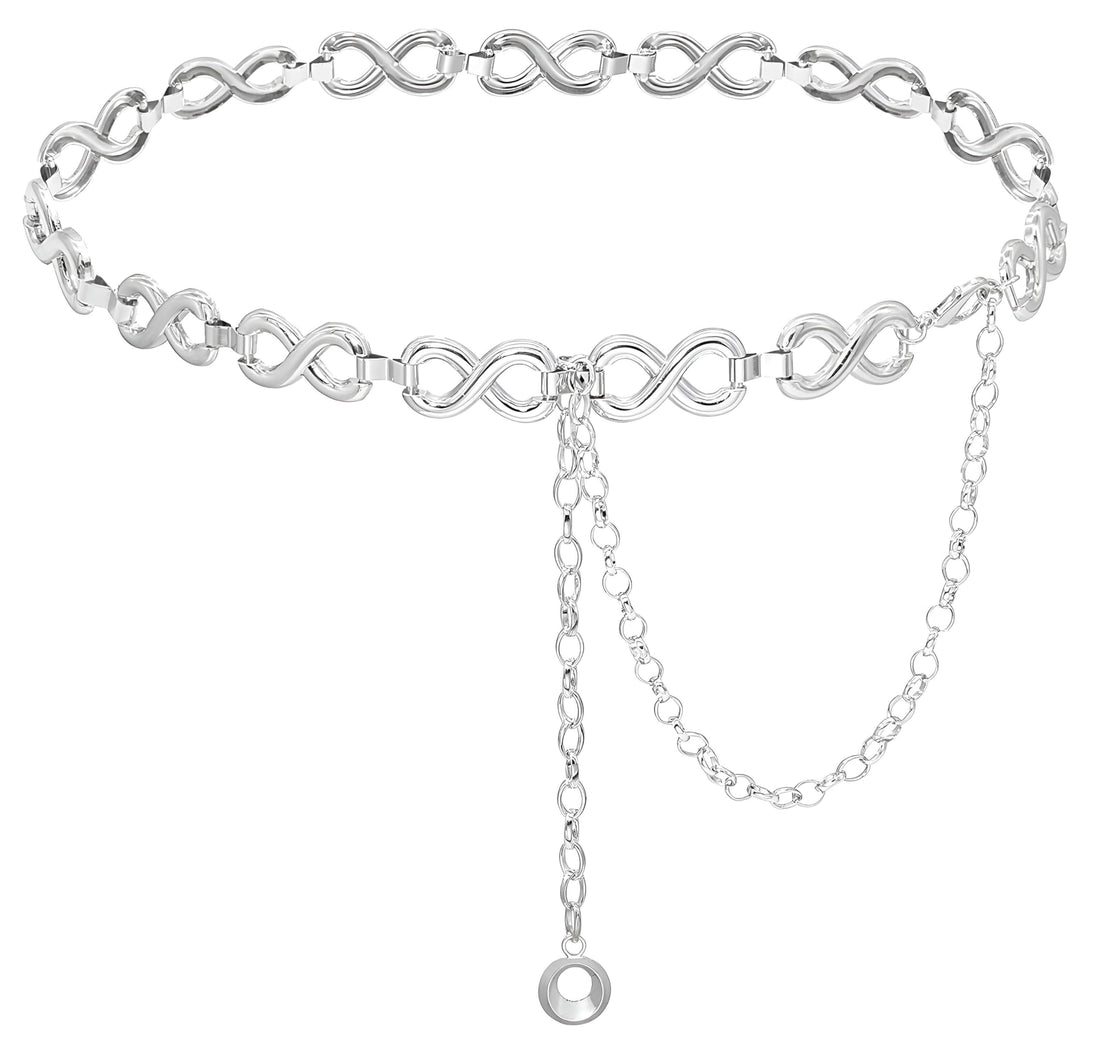 Waist belt-amazing metal chain link belt for women and girls, transform your look with this accessory, perfect for layering or independent style