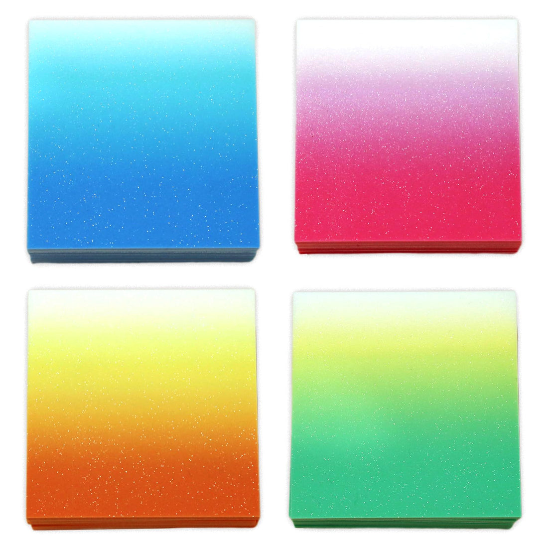 Transparent Sticky Notes,Clear Sticky Notes,3x3 in Gradient 4 Color Waterproof Tabs in 4,Office Message Note Paper 200 Sheets