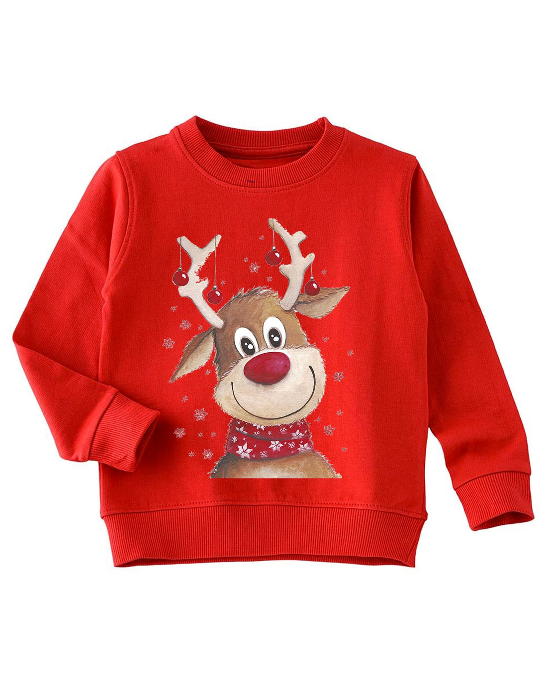 sweatshirt KIDS for celebrating Christmas, excellent material and high-quality printing, suitable for A DEER Size(3-6YEARS).