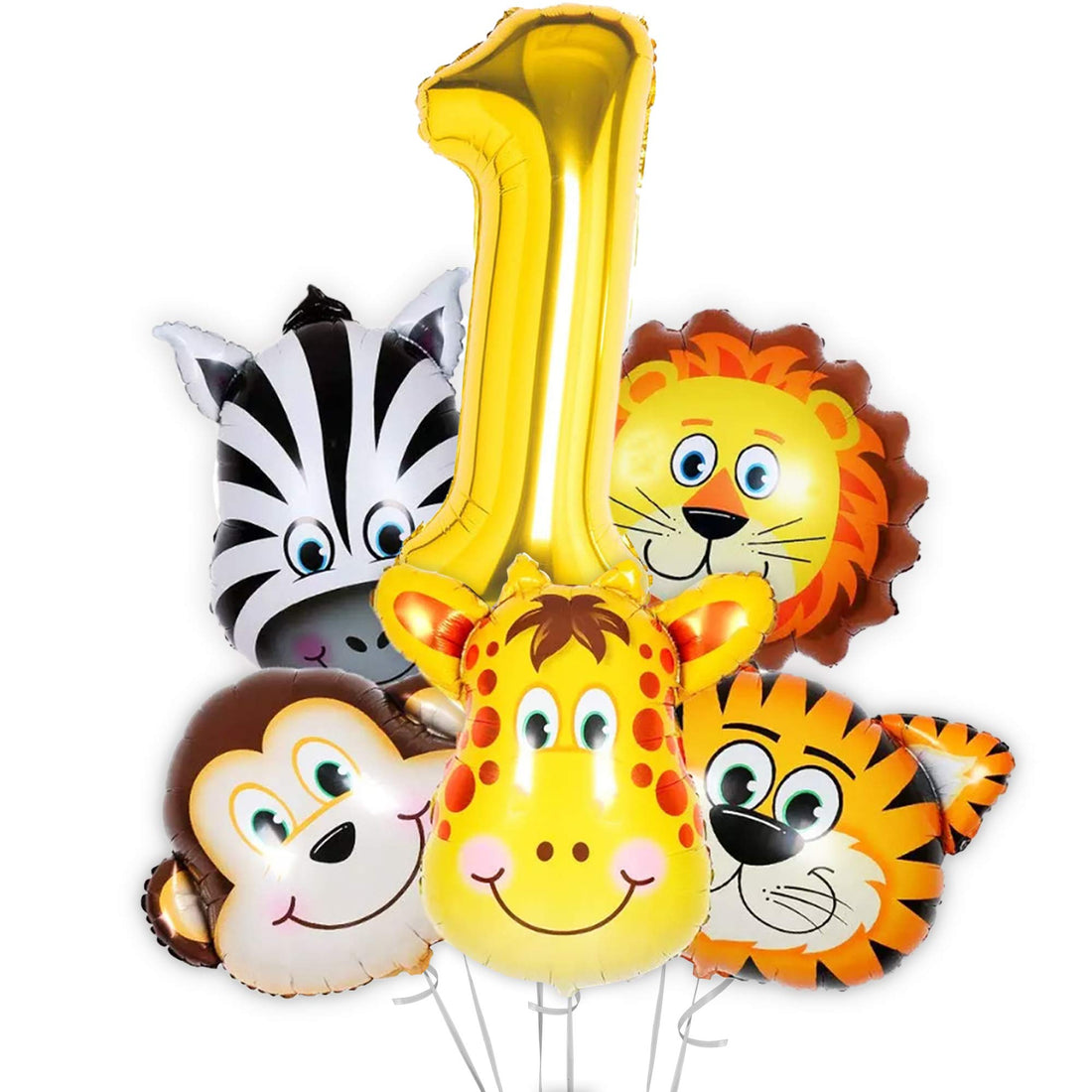 OMG Party Factory - Safari Jungle Animal Balloon Decorations for Wild One Birthday Party