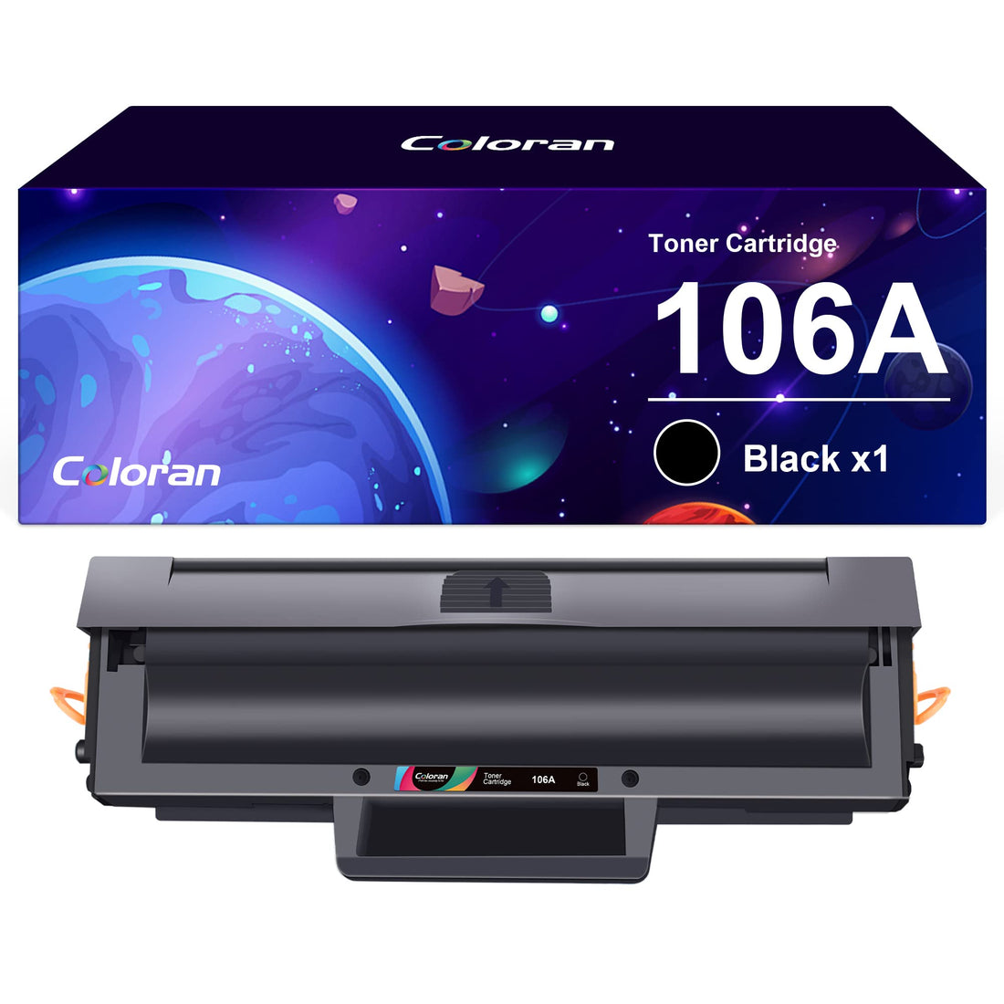Coloran 106A W1106A Toner Compatible for HP Laser MFP 137fwg, 135wg, 107w, 135w, 137fnw, 135a, 107a, 107r, 135r Printer (1 Pack, With Chip)
