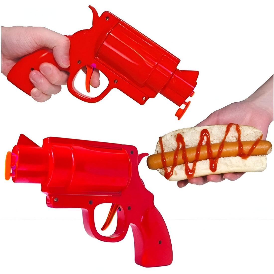 Ketchup Container - Add excitement to mealtime with this unique seasoning shooter, allowing for precise application of your favorite sauces while reducing mess and waste during meal prep! (2 Pack)