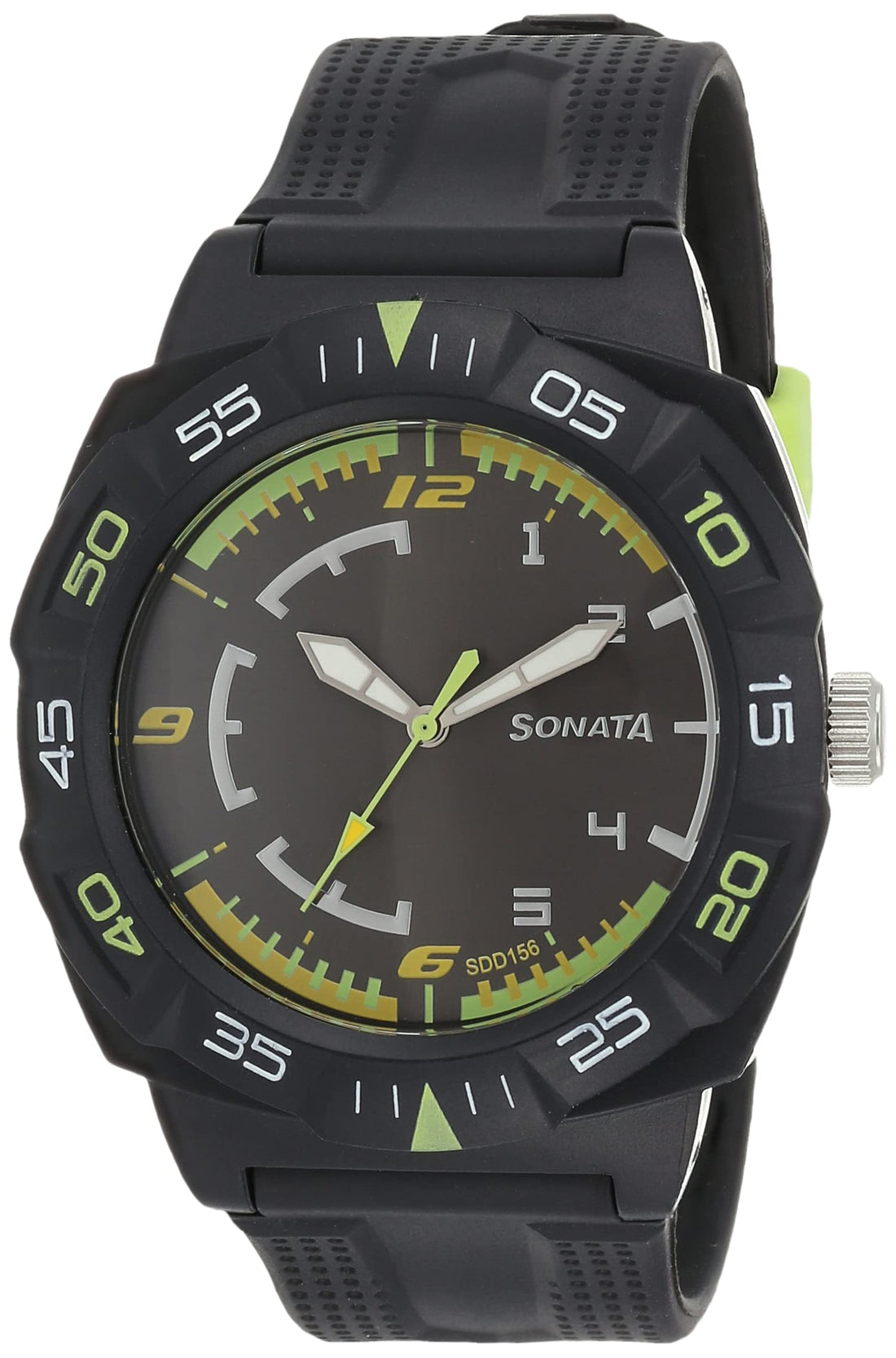 SUPER FIBRE 77008PP01 Watch for Men Analog Black Plastic Band