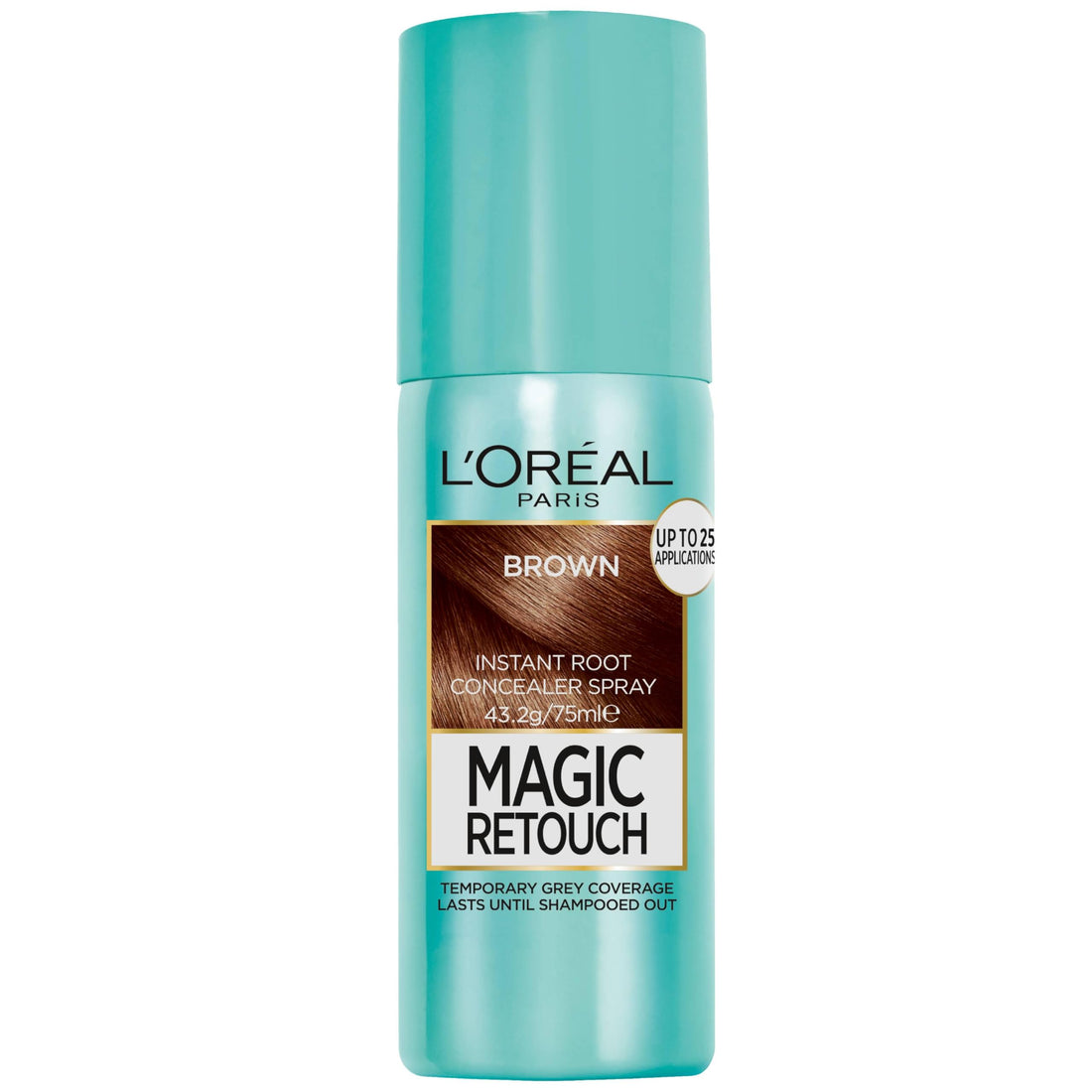 L’Oréal Paris, Root Spray, Covers Grey Roots, Magic Retouch, 75ml, Brown
