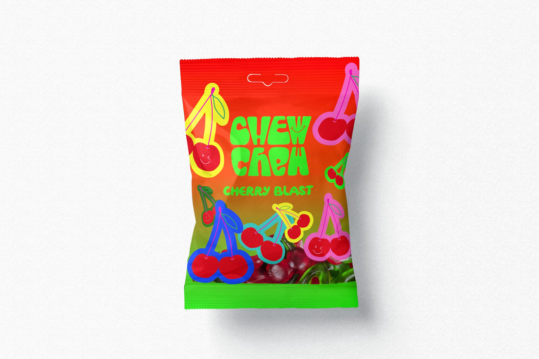 Chew Chew Gummy Cherries Jelly Candy 80 grams