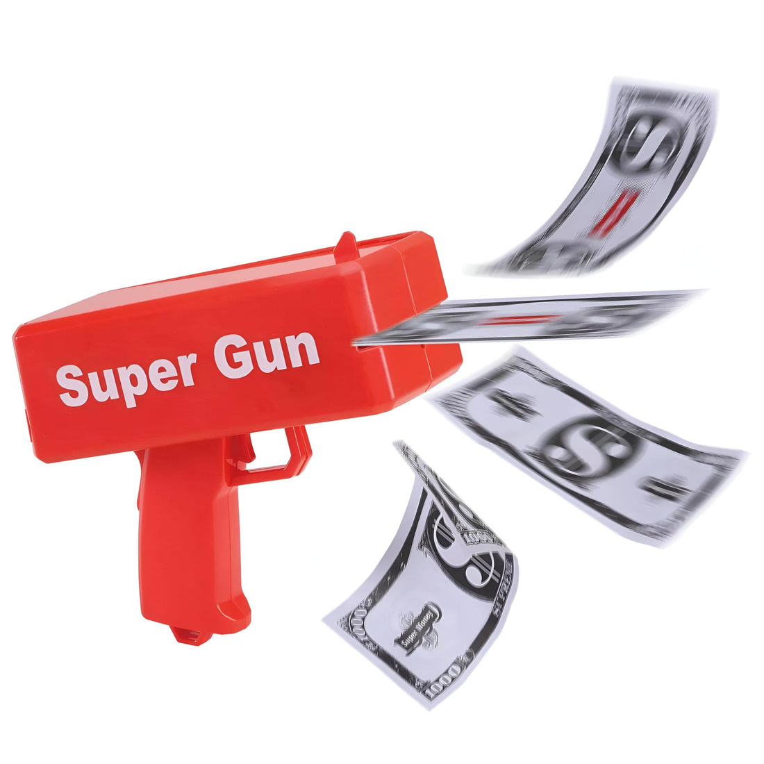 Wonka Money Gun - Transform your celebrations with this amazing money gun that shoots fake money, perfect for birthdays and events, ensuring everyone has a good time while raining 100 bills of fun!