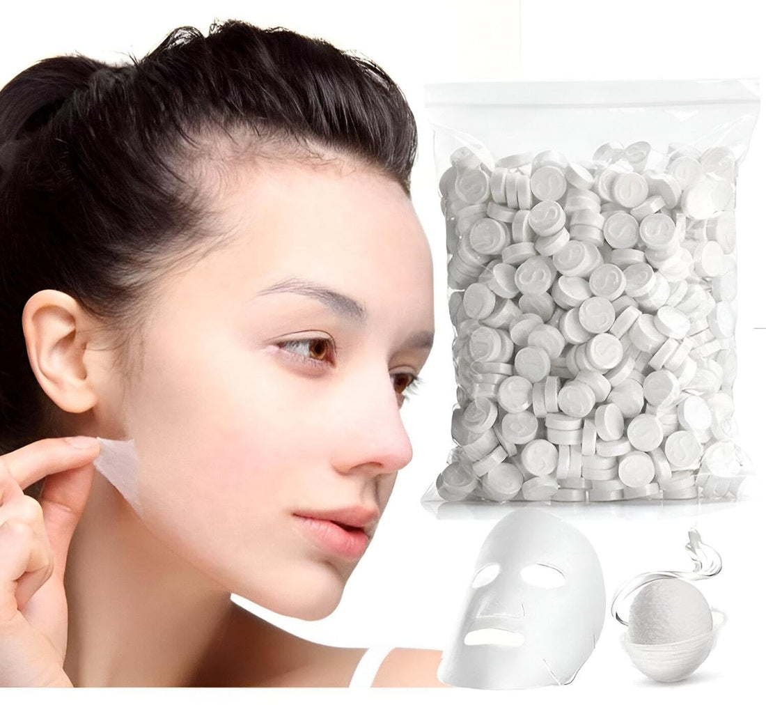 Compressed Face Mask - Enjoy the Skincare Experience with Silk Leaf Face Mask, Perfect for Moisturizing Skin at Home or Travel.(200 Count)