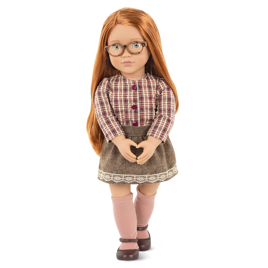 Our Generation 70.31078 April 46 cm Fashion Doll, Auburn, 18 inch