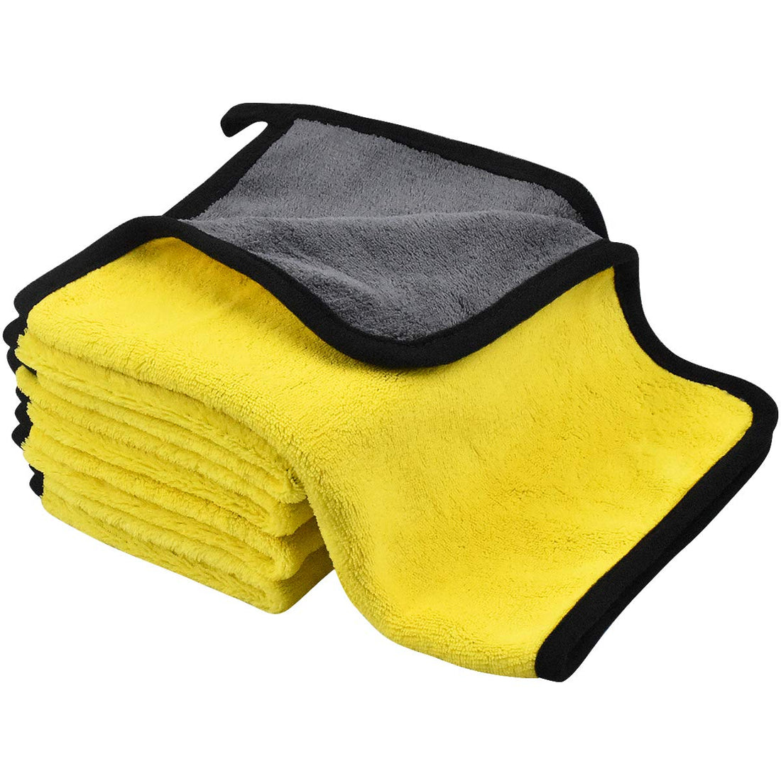 5 Pcs Thick Plush Cloths Car Microfibre Plush Cleaning Cloth, Car Auto Washing Towel Car Care Cleaning Assorted Colors