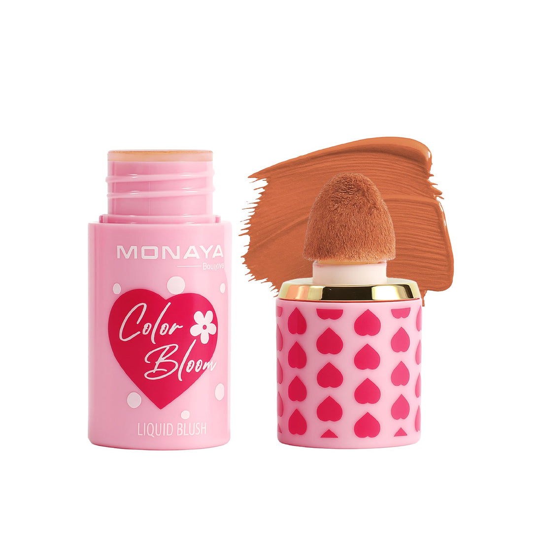 Monaya S004 Color Bloom Liquid Blush Makeup for Cheeks Matte Finish (S203#)