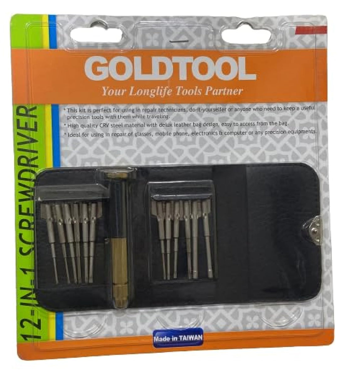 12in 1 mini screw driver series TOOL KIT GTK-2114 Made in Taiwan