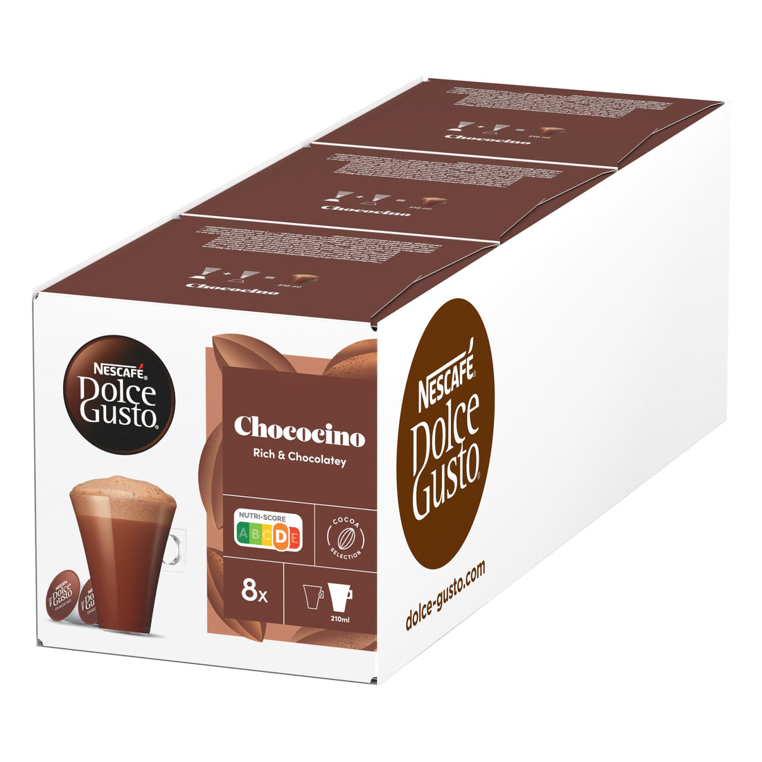 NESCAFÉ DOLCE GUSTO Chococino Capsules (Pack of 3 x 16 Pieces)