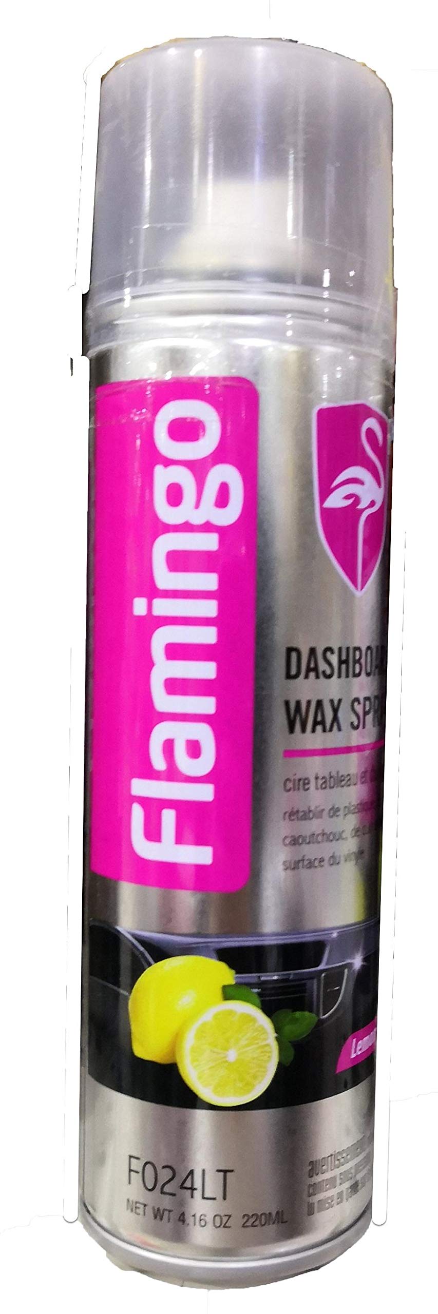 Flamingo Car Dashboard Wax Spray (Lemon)