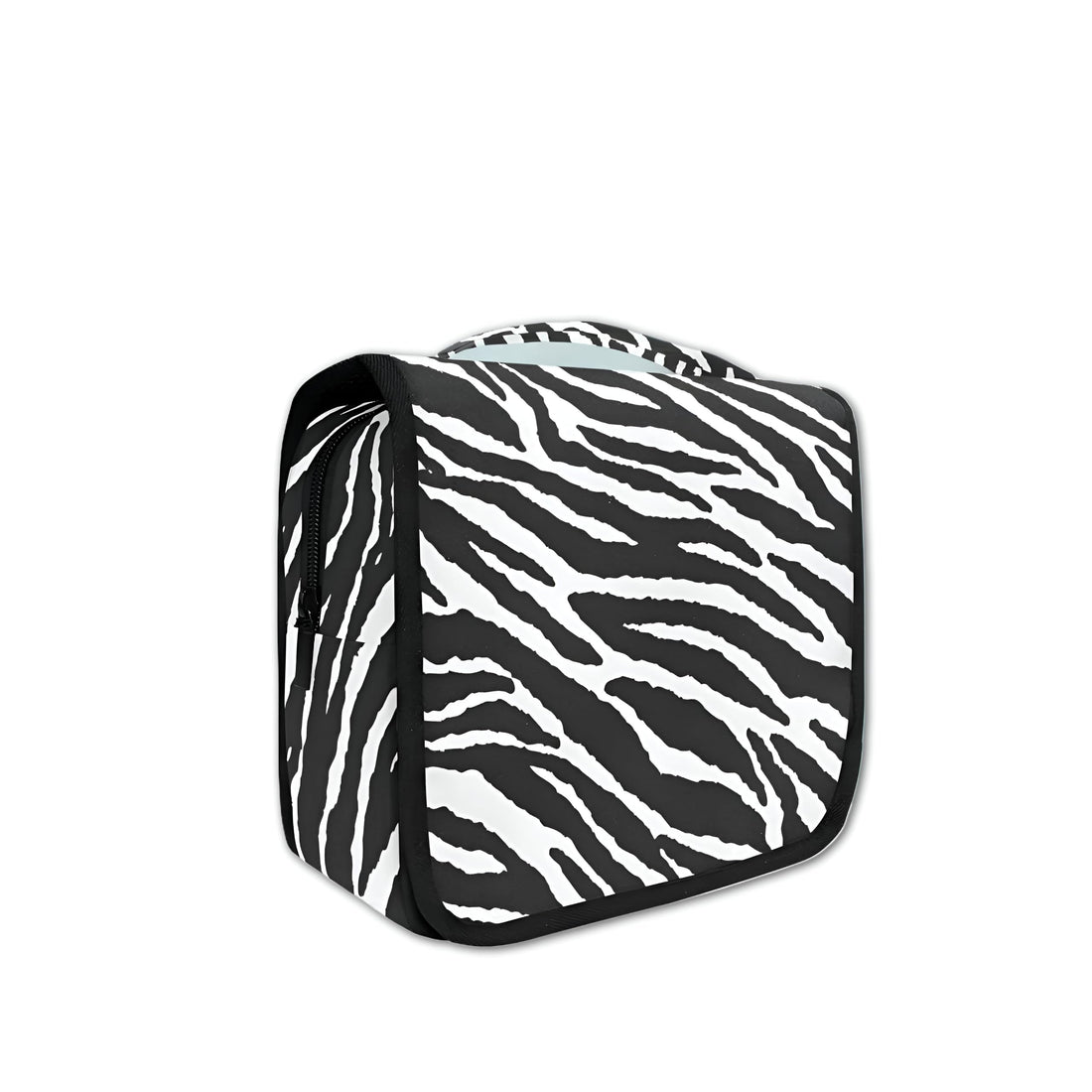 Travel Cosmetic Bag - Chic Zebra Pattern Hanging Organizer in Bright Colors, Perfect for Makeup, Toiletries, and Personal Items, Designed for Both Men and Women