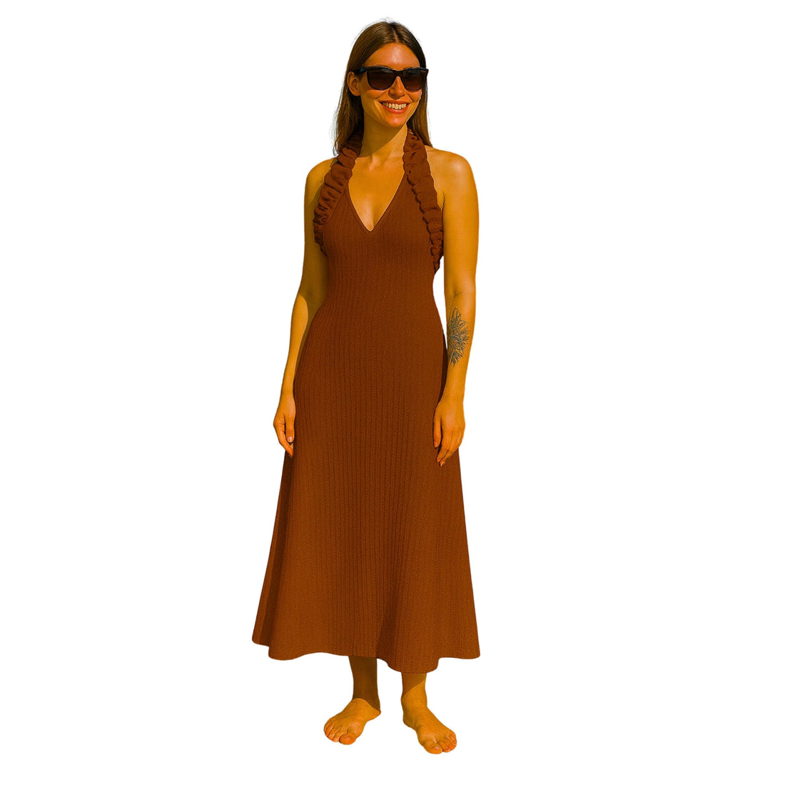 Women’s Lightweight Beach Robe – Elegant Cover-Up Dress, Sleeveless Summer Resort & Casual Summer Beach Vacation Sundress