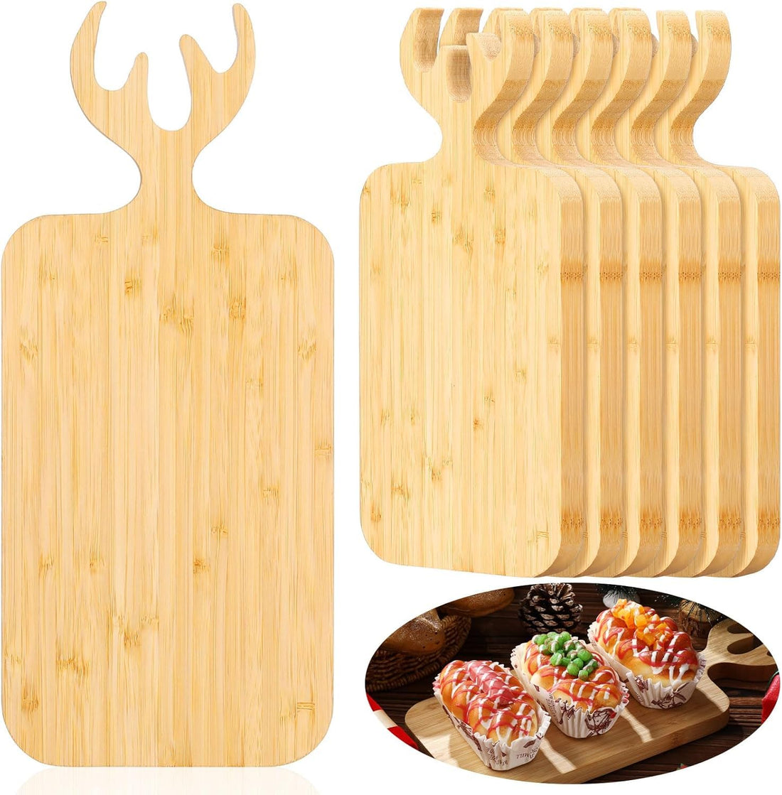 Next Store Bamboo Wood Kitchen Cutting Board Waterproof Serving Board 30 * 20cm