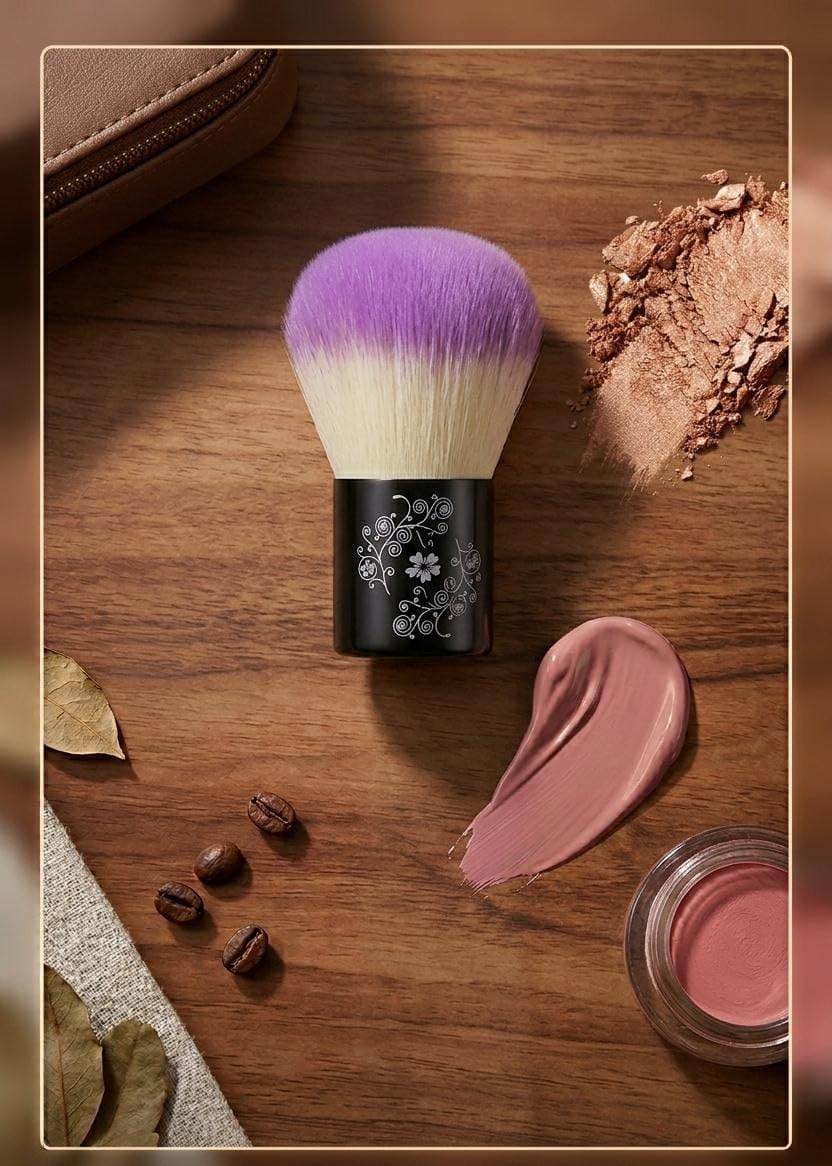 Professional Makeup Brushes, Natural and Synthetic Soft Bristles for Foundation Powder Blush Eye Shadow Applicator (Applicator Brush)