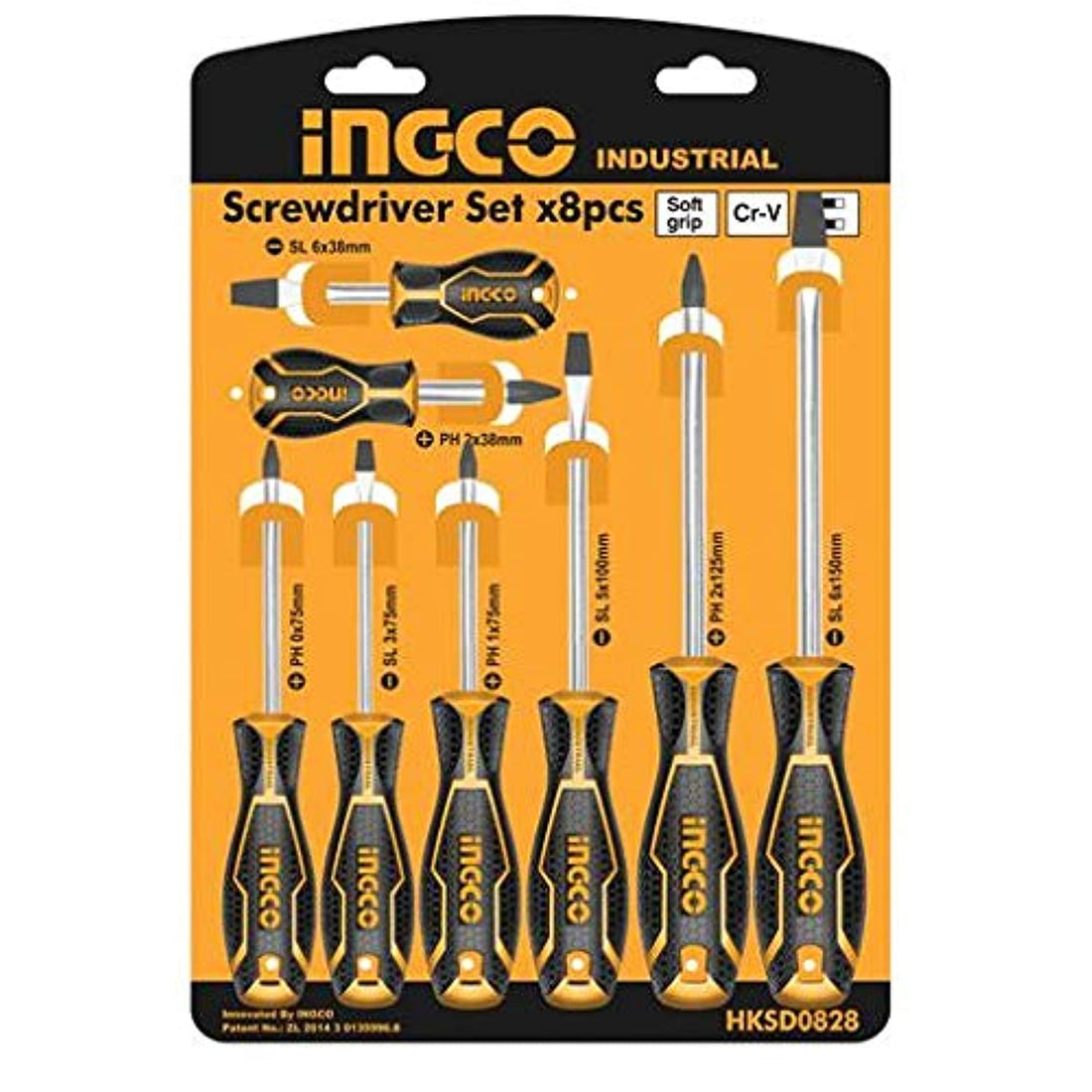 Ingco Screwdriver Set, 8 Pieces