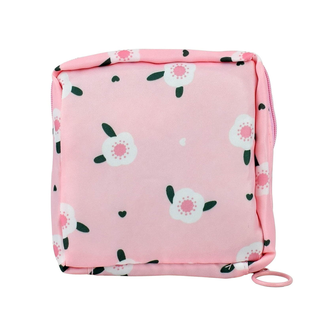 1 Pack Sanitary Napkin Storage Bag, Menstrual Cup Pouch, Portable Pads Feminine Menstruation First Period Bags for Teen Girls, Women, Ladies (Flower- 1Pcs), Pink, Flower- 1Pcs